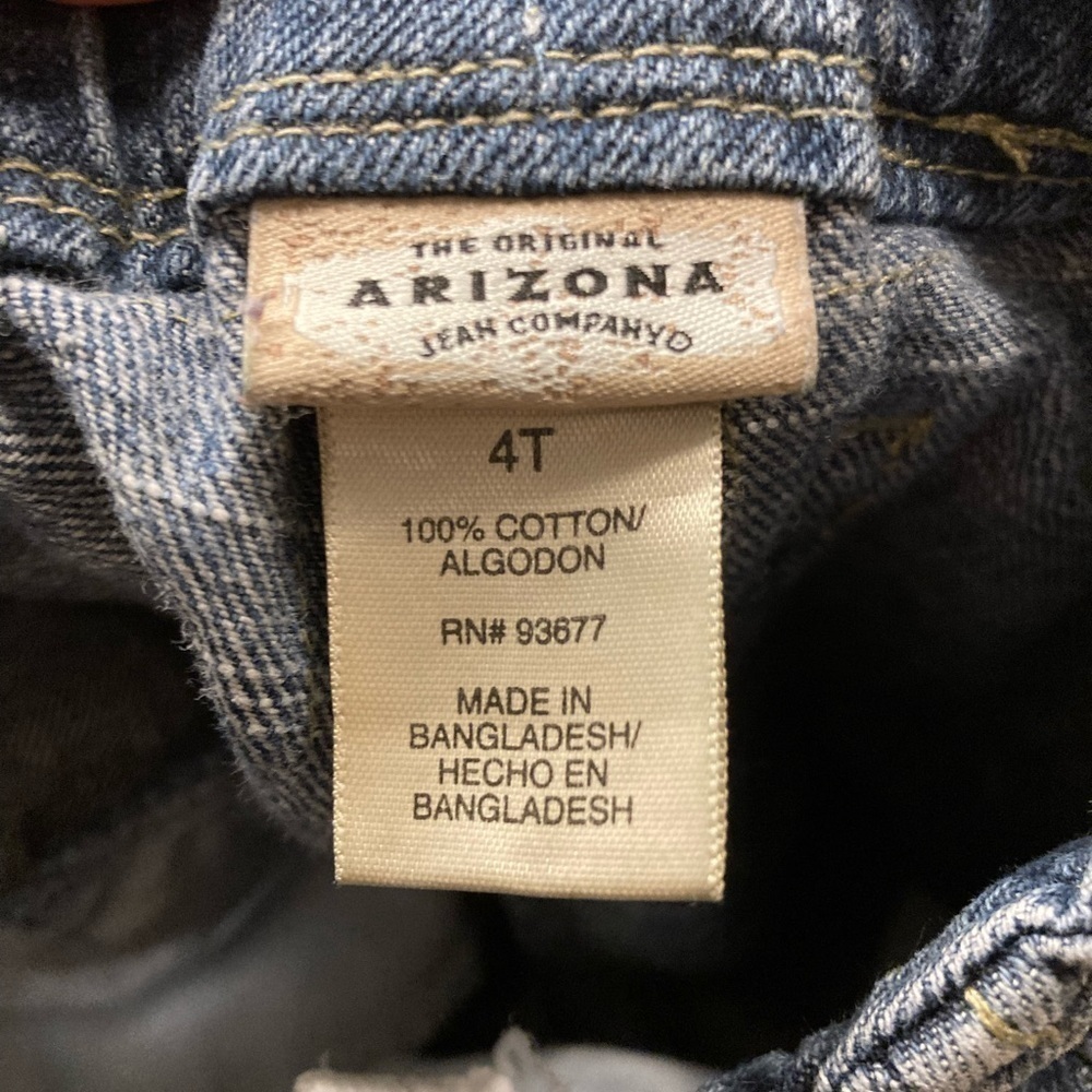 Arizona Jean Company Blue Cargo Denim Jeans Size 4T - Picture 8 of 9